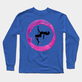 Pink Circle - Poledance art Long Sleeve T-Shirt